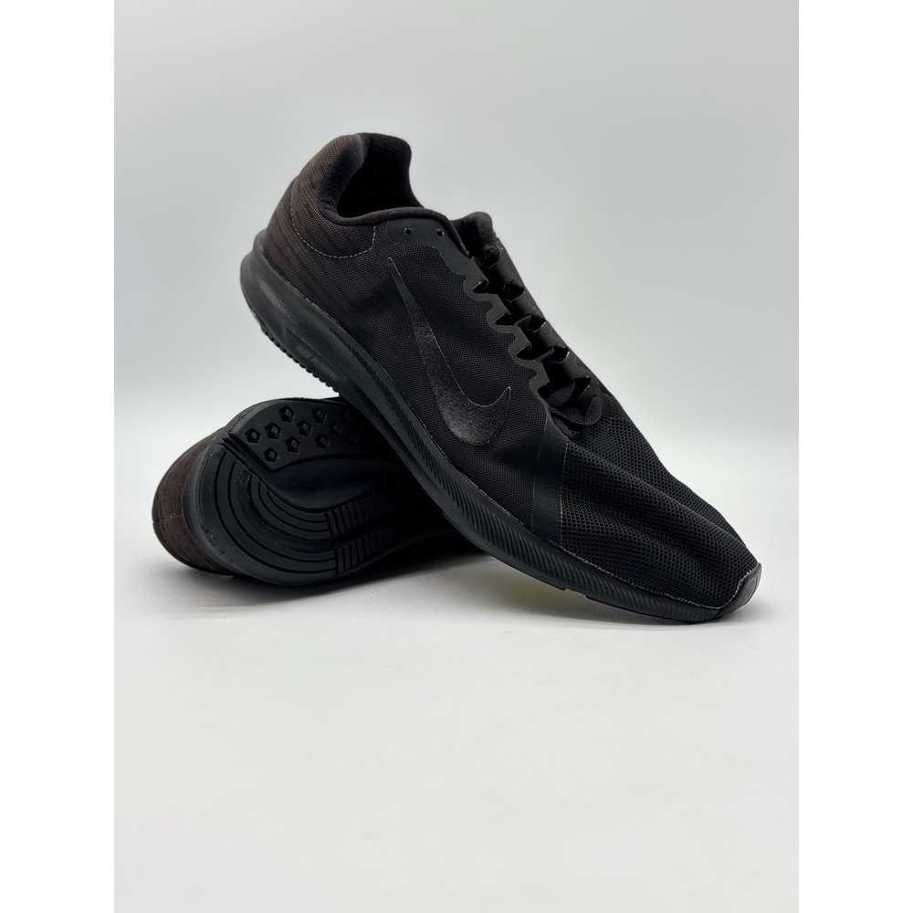 Nike Downshifter 8 Mens 10.5 Triple Black Running Shoes 908984-002